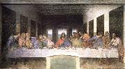 LEONARDO da Vinci the last supper oil